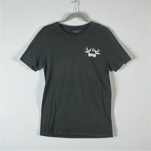 Allsaints Hope Logo Tshirt Size Small Mens Black Casual Short Sleeves